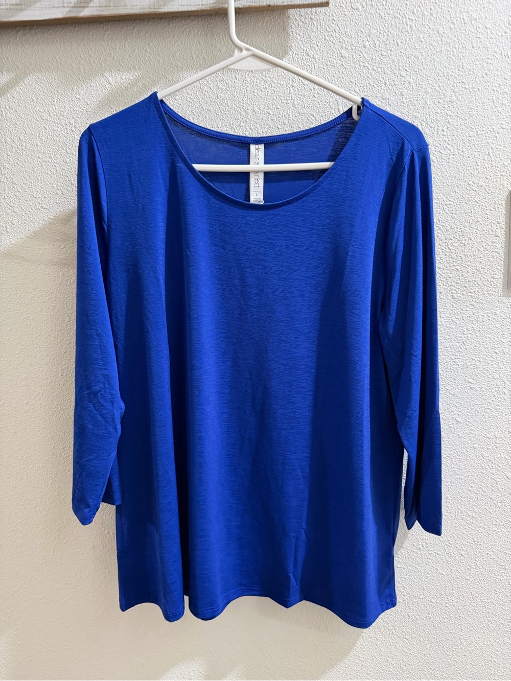 Dear Scarlett Relaxed Scoop Neck Long Sleeve Blouse NWT